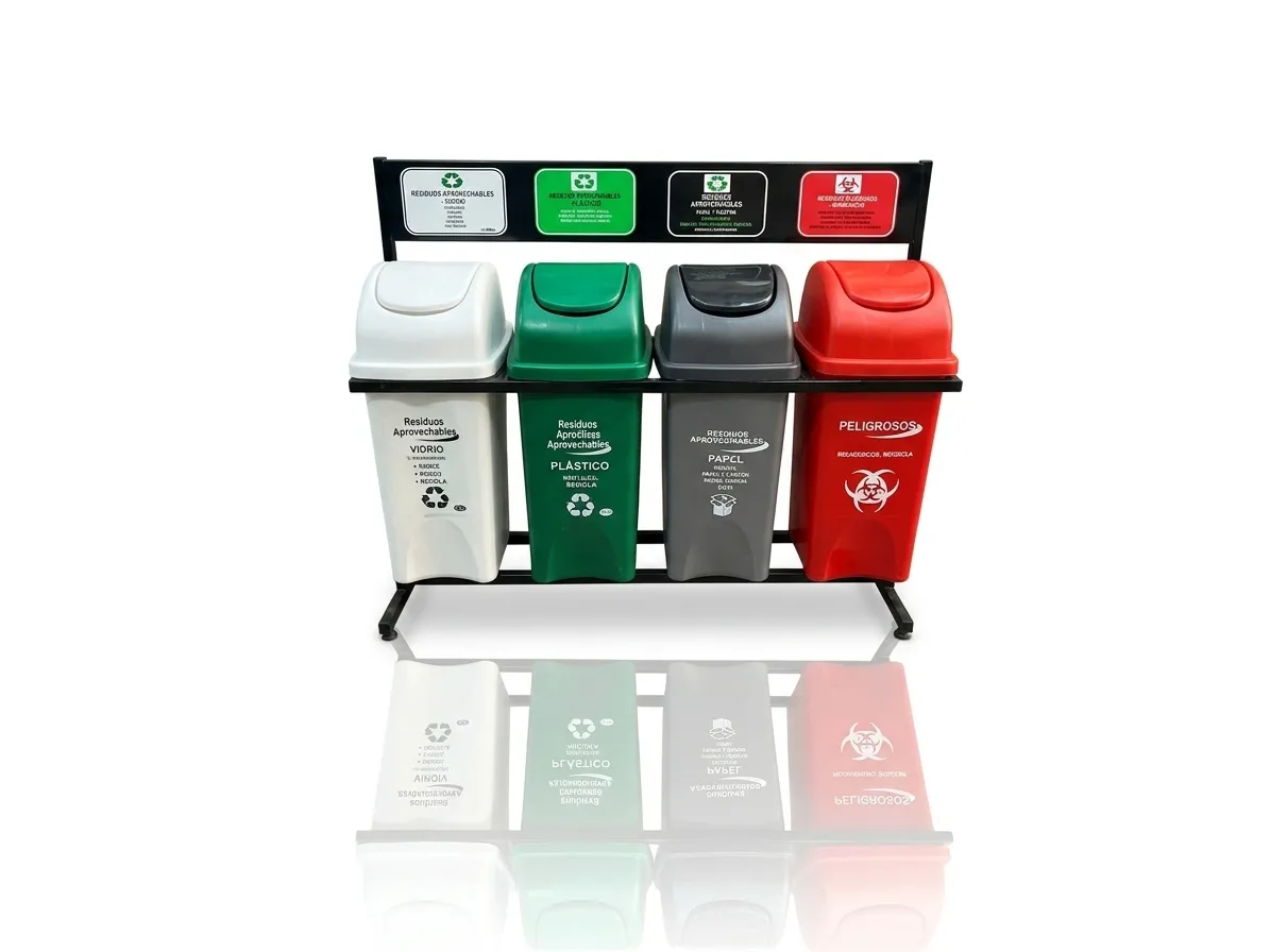 PUNTO ECOLÓGICO PAPELERAS X4